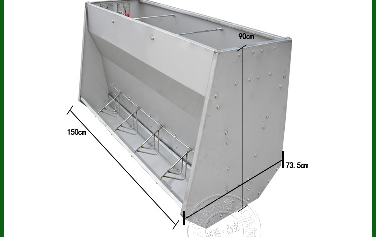 佰牧興不銹鋼雙面育肥料槽